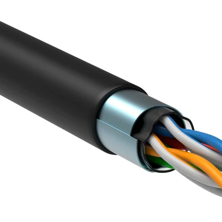 Витая пара F/UTP кат.5E 4х2х24AWG LDPE черный (305м)
